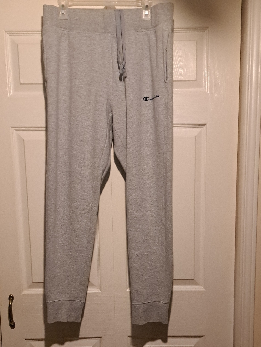 ⚓️Champion Light Gray Men's Joggers For A Sporty Feel or A Cool Kick Back Vibe